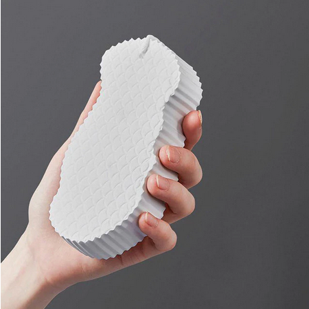 [2count]Magic Exfoliating Bath Sponge,3D Super Soft Exfoliating Bath Sponge,Skin Friendly and Reusable,Alternative to exfoliating Gloves,Random Color.